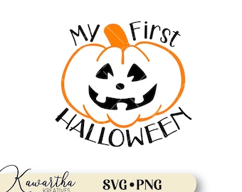 Mi primer Halloween svg, primer Halloween de los bebés svg, mono de bebé svg, camiseta de bebé, bebé de Halloween svg, Mi primer Halloween png, Primicias de los bebés.