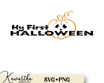 Mi primer svg de Halloween, Mi primer png de Halloween, svg de bebé de Halloween, svg de mono de bebé, mis primeros svg, Camisa de Halloween de bebé, archivo para cricut
