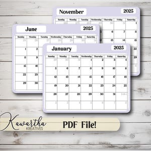 2025 Calendar Printable, Desk Calendar, Printable Calendar, 2025 Calendar, 2025 Planner, 2025 Wall Calendar, Digital Planner 2025