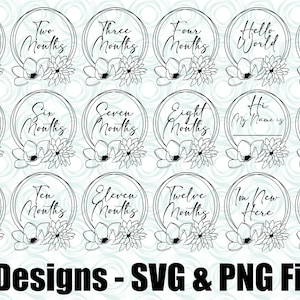 Bébé svg | Bundle bébé SVG | Bébé jalon svg | Annonce de bébé Svg | nouveau-né svg | Bébé Floral SVG | Bébé grenouillère svg | Bébé fille svg
