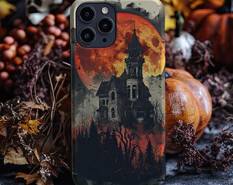 Halloween Spooky Phone Case Goth Phone Case Gothic Cute Phonecase Aesthetic iPhone 15 14 13 12 11 Samsung Galaxy Ghost Fall Dark Cottagecore
