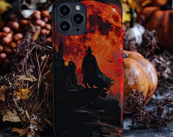 Halloween Spooky Phone Case Goth Phone Case Gothic Cute Phonecase Aesthetic iPhone 15 14 13 12 11 Samsung Galaxy Ghost Fall Dark Cottagecore