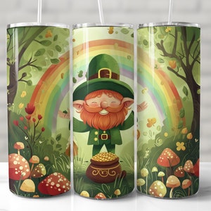 St. Patricks Day TUMBLER WRAP St Patricks Day TUMBLER WRAP 20 Unzen Skinny Tumbler Design nahtlose Tumbler Wrap irish png leprechaun