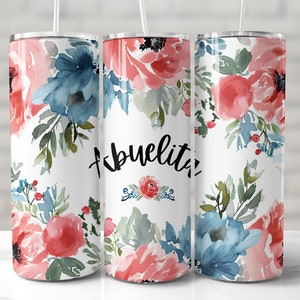 Abuelita Tumbler Wrap, 20oz Skinny Tumbler Sublimation Design, Seamless Tumbler Wrap, Abuelita Tumbler PNG, Grandmother Tumbler, Abuela Wrap