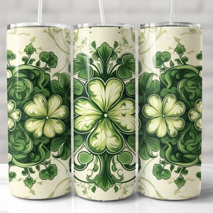 St Patricks Day TUMBLER WRAP st patricks tumbler wrap 20oz skinny tumbler sublimation design seamless tumbler wrap irish png clover