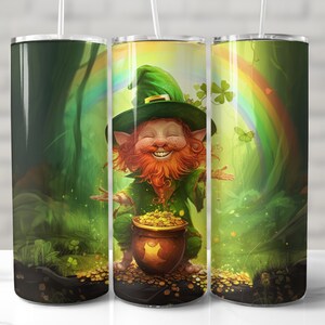 St. Patricks Day TUMBLER WRAP St Patricks Day TUMBLER WRAP 20 Unzen Skinny Tumbler Design nahtlose Tumbler Wrap irish png leprechaun