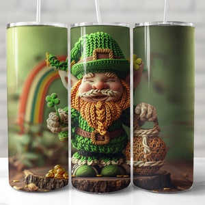 St. Patricks Day TUMBLER WRAP St Patricks Day TUMBLER WRAP 20 Unzen Skinny Tumbler Design nahtlose Tumbler Wrap irish png leprechaun