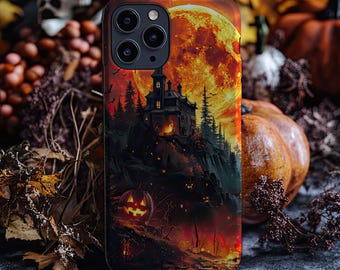 Halloween Spooky Phone Case Goth Phone Case Gothic Cute Phonecase Aesthetic iPhone 15 14 13 12 11 Samsung Galaxy Ghost Fall Dark Cottagecore