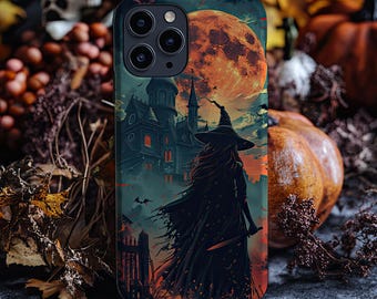 Halloween Spooky Phone Case Goth Phone Case Gothic Cute Phonecase Aesthetic iPhone 15 14 13 12 11 Samsung Galaxy Ghost Fall Dark Cottagecore