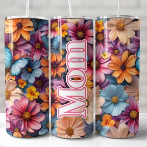 Mom Tumbler Wrap, Mom Tumbler, Mom Tumbler SVG, Mom Cup Wrap, 20oz Skinny Tumbler Sublimation Design, Seamless Tumbler Wrap, Mother, Mama