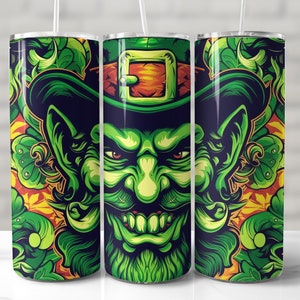 St. Patricks Day TUMBLER WRAP St Patricks Day TUMBLER WRAP 20 Unzen Skinny Tumbler Design nahtlose Tumbler Wrap irish png leprechaun