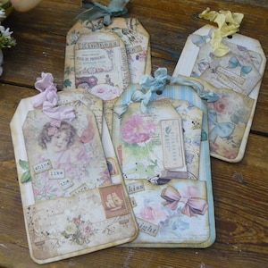Étiquettes utilisées pour le journal des courriers indésirables, le courrier heureux ou des cadeaux, 6 1/4 X 3 1/2" avec poche à l'avant et 2 étiquettes plus petites dans la poche, 3 pour une commande