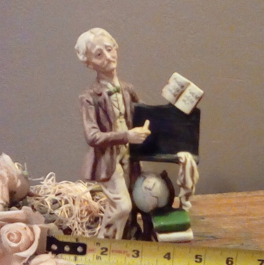 Vintage Figurine Teacher Figurine 8 Tall and 4 Etsy
