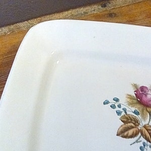 Vintage Royal Ironstone China Platter, Alfred Meakin Floral Serving Dish