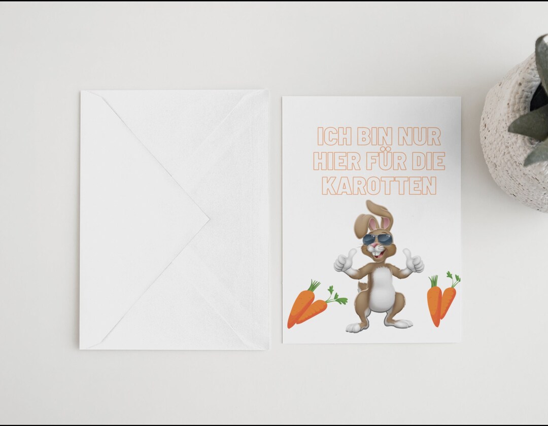 Ich Bin Nur Hier Für Die Karotten Lustige Ostern Sprüche Etsy