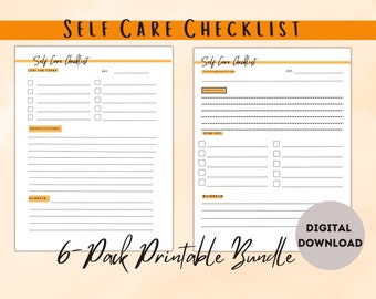 Transform The Mindset- Boost Motivation With An Ultimate Self-Care Checklist& Affirmations for Optimal Wellness|MindfulnessGift|MentalHealth