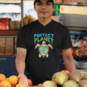 Protect Our Planet Turtle T-Shirt: Eco-Friendly Conservation Tee