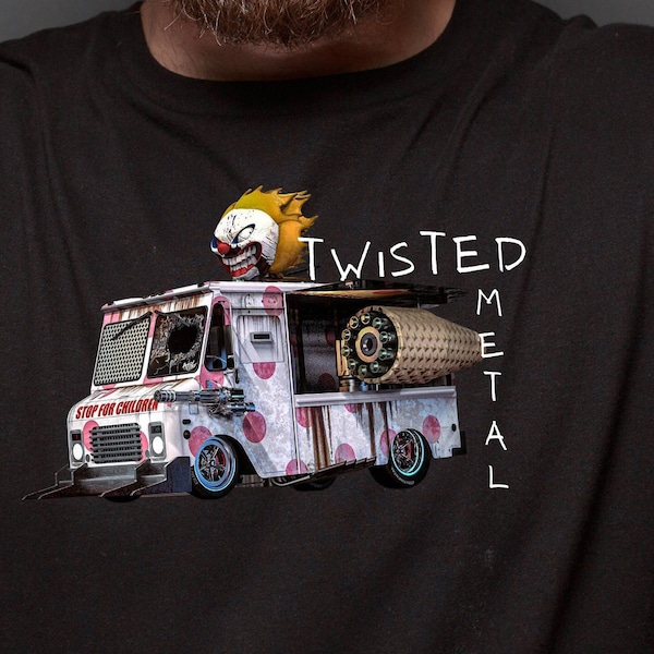 Twisted Metal t-shirt,  Retro video gaming shirt, Classic video game tee, Vintage gaming shirt, Car combat game tee, Twisted Metal fan gear