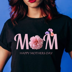 Flower Mom Shirt, Flower Mama Shirt, Watercolor Mom Shirt, Mom TShirt, Mother&#39;s Day Gift, Flower Shirts for Women, Floral New Mom Gift,