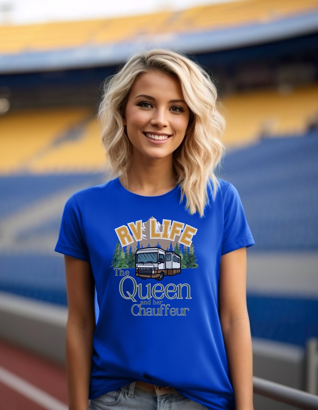 Custom RV Life Shirt, Camper Queen Tee, Funny RV Camping Tee, Queen of ...