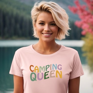 Camping Queen Shirt, Queen of the Camper Tee, RV Shirt, Camping Gift, Camper Shirt, Travel RV Shirt, RV Camping Shirt, Funny Camping shirt
