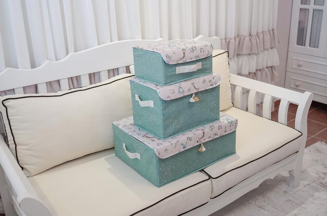 Baby Storage Box Baby Storage Bin Nursery Storage Bin Fabric Etsy