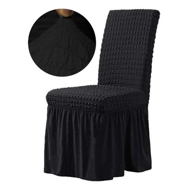 Chair Covers, Skirted Crepe Chair Covers, Colorful Chair Covers, High