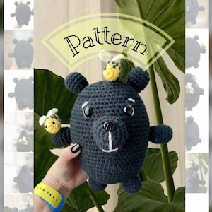 Pattern &quot;Bear with Bees&quot; English PDF Amigurumi Crochet