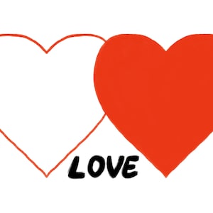 Hearts PNG Clipart, Love PNG Clipart, Valentine&#39;s Day Clipart, Valentine Sublimation, Heart Tumbler, Wedding, Hand Drawn Hearts, Love Design