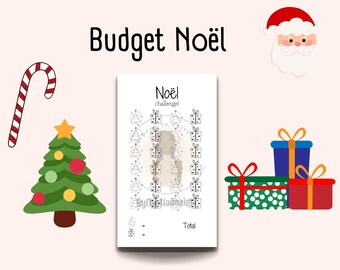 A6 Christmas Budget tracker