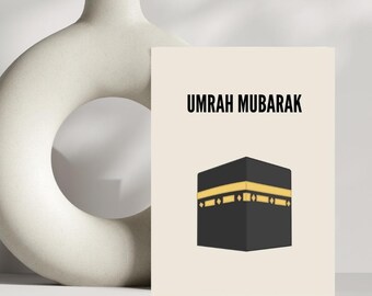Karta Umrah Mubarak | Karta islamska | Karta muzułmańska | Islamska karta okolicznościowa | Muzułmańska karta okolicznościowa | Islamska karta podarunkowa Umrah