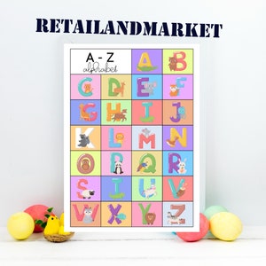 Arte de pared para niños, carteles para niños, carteles Montessori, carteles de aprendizaje Decoración de sala de juegos para niños, decoración de habitaciones para niños, decoración de paredes de guardería, impresión de habitaciones para niños,