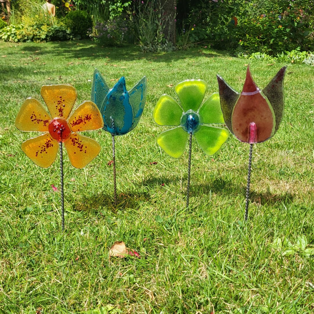 Gartenstecker Aus Glas