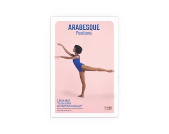 Cecchetti Third Arabesque also called à deux bras Poster