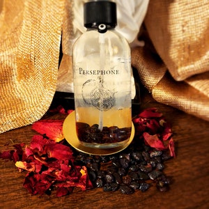 Persephone Essential Oil and Garnet Room, Linen, and Altar Mist