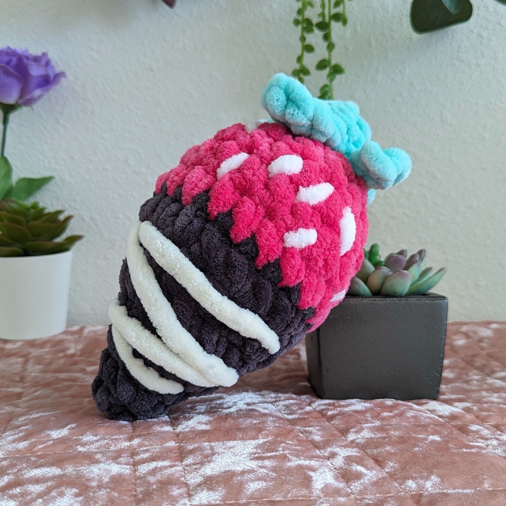 Chocolate Covered Strawberry Plushie