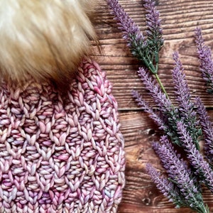 The Violet Beanie Knitting Pattern