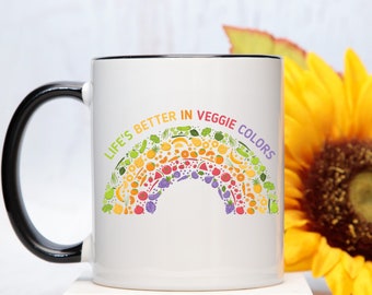 Funny Vegan Mug, Vegan gifts, Vegan Coffee Mug, Vegetarian Gift, Plant Based, Vegan Gift for her him, Vegetable Mug,Go Vegan,Plant Lover Mug