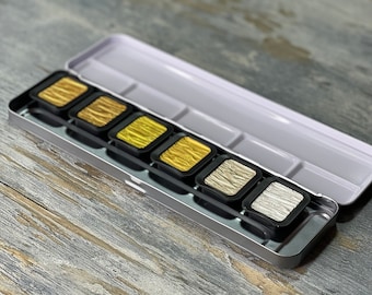 Finetec 6 Piece Gilt Watercolor Set FO600