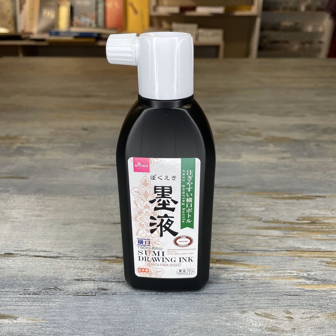 Daiso Sumi Drawing Ink Calligraphy Ink 180ml No.17 Etsy Portugal