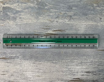 1pc Mini Portable Brass Ruler, 6cm Portable Ruler, Cute Metal