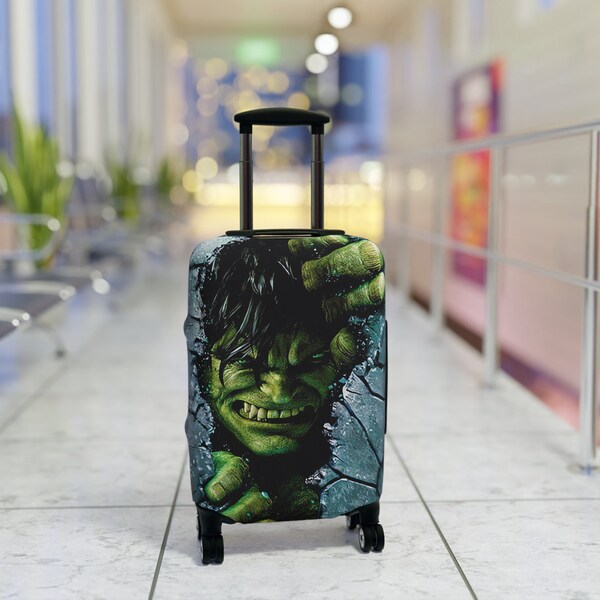 Incredible Hulk Breakthrough Luggage Cover - Unleash Marvel Magic on Your Travels! - Luggage Cover