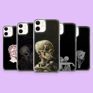 Alternative Phone Case Dark Academia Gothic Cover for iPhone 15, 14, 13, 12, 11, Samsung S24Ultra, S23FE, S22, A15, A54, A25, A14, Pixel 8A