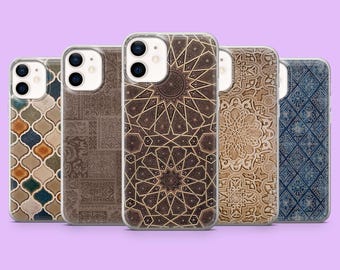 Funda islámica para teléfono con diseño árabe para iPhone 17, 17 Pro, 16, 15, 14, 13, 12, Samsung S26 Ultra, S25, S24 Fe, A56, A17, A16, Pixel 10, 10 Pro