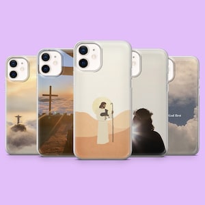 Jesus Christ Phone Case Religion Christianity Cover for iPhone 15, 14, 13, 12, 11, Samsung S24Ultra, S23FE, S22, A15, A54, A25, A14, Pixel 8