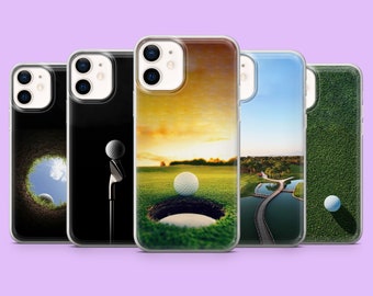 Coque pour téléphone Golf Golfing Sport Golfer Club Coque pour iPhone 15, 14, 13, 12, 11, Samsung S24Ultra, S23FE, S22, A15, A54, A25, A14, Pixel 8A, 7