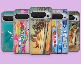 Surfing Phone Case Surf Board Cover for Google Pixel 10, 10Pro, 9Pro, 9A, 9, 8A, 7, 6A, Samsung S26, S25, S24, A17, A16, A56, Pixel 10Pro