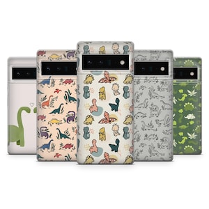 Dinosaurier Handyhülle Fossil, süsser Dinosaurier, Schutzhülle für Google Pixel 9, 9Pro, 8A, 7Pro, 6A, Samsung S25, S24, S23+, A25, A16, A55, iPhone 16, 15