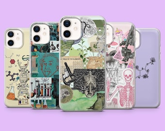 Medicine Phone Case Chemistry Science Lab Cover for iPhone 17, 17e, 16, 15, 14, 13, 12, Samsung S26Ultra, S25, S24, A56, A17, A16, Pixel 10