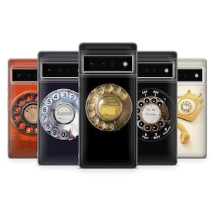Retro telefoonhoesje Vintage telefoonhoesje voor Google Pixel 9, 9Pro, 8, 7Pro, 6, Samsung S25, S24, S23, A16, A35, A55, iPhone 16, 15
